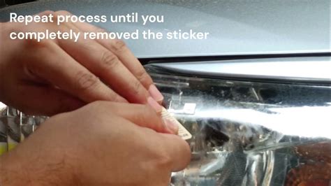 how to remove rfid sticker adhesive off headlight|how to remove rfid stickers.